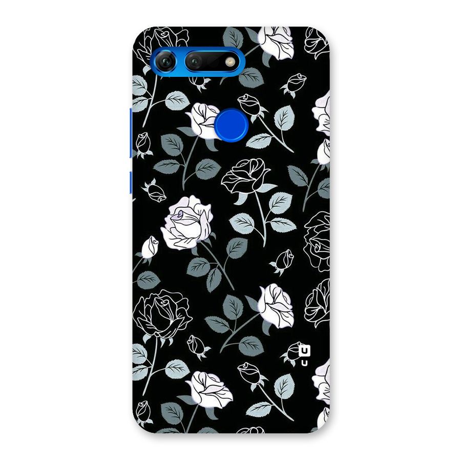 Black Artsy Bloom Back Case for Honor View 20