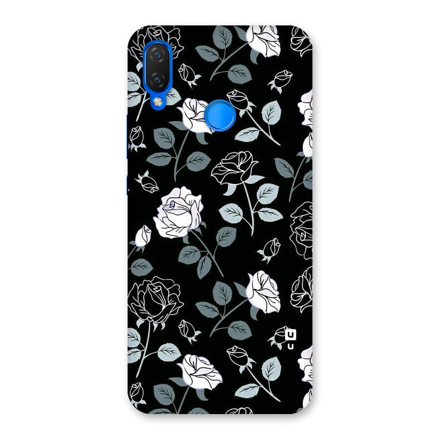 Black Artsy Bloom Back Case for Huawei P Smart+