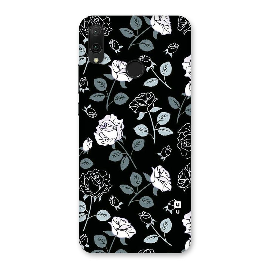 Black Artsy Bloom Back Case for Huawei Y9 (2019)