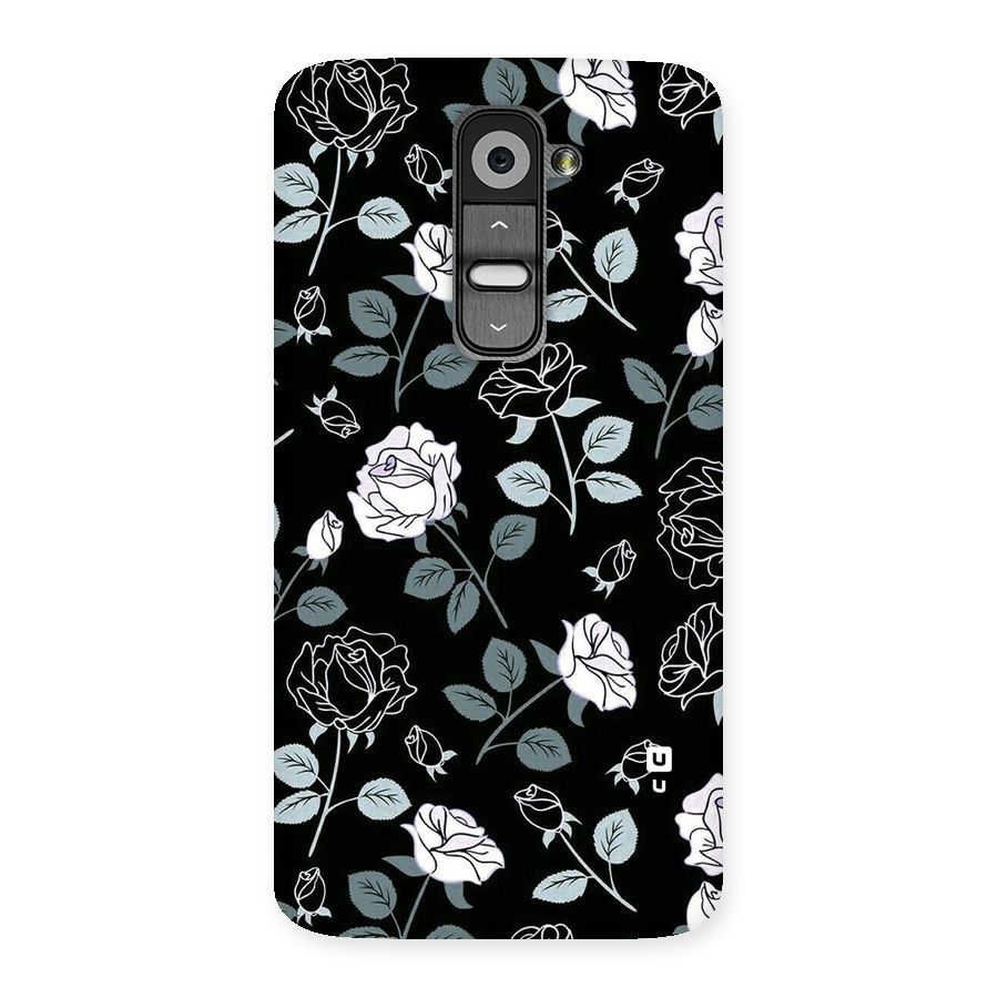 Black Artsy Bloom Back Case for LG G2