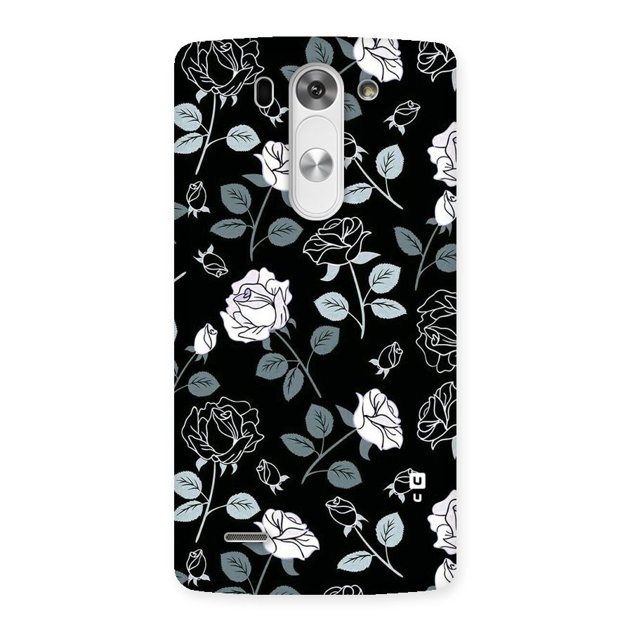 Black Artsy Bloom Back Case for LG G3 Mini