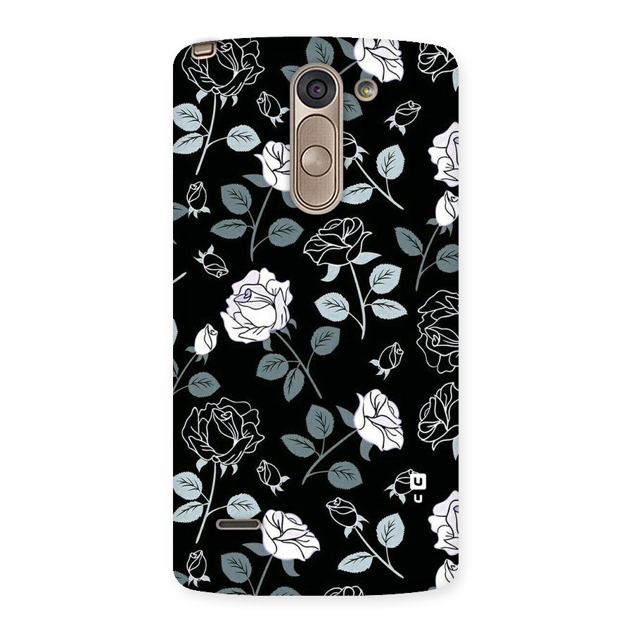 Black Artsy Bloom Back Case for LG G3 Stylus