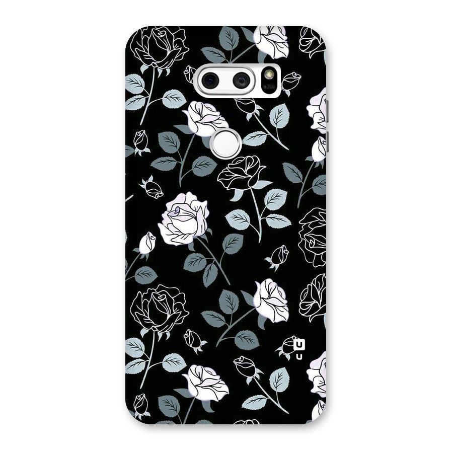Black Artsy Bloom Back Case for LG V30