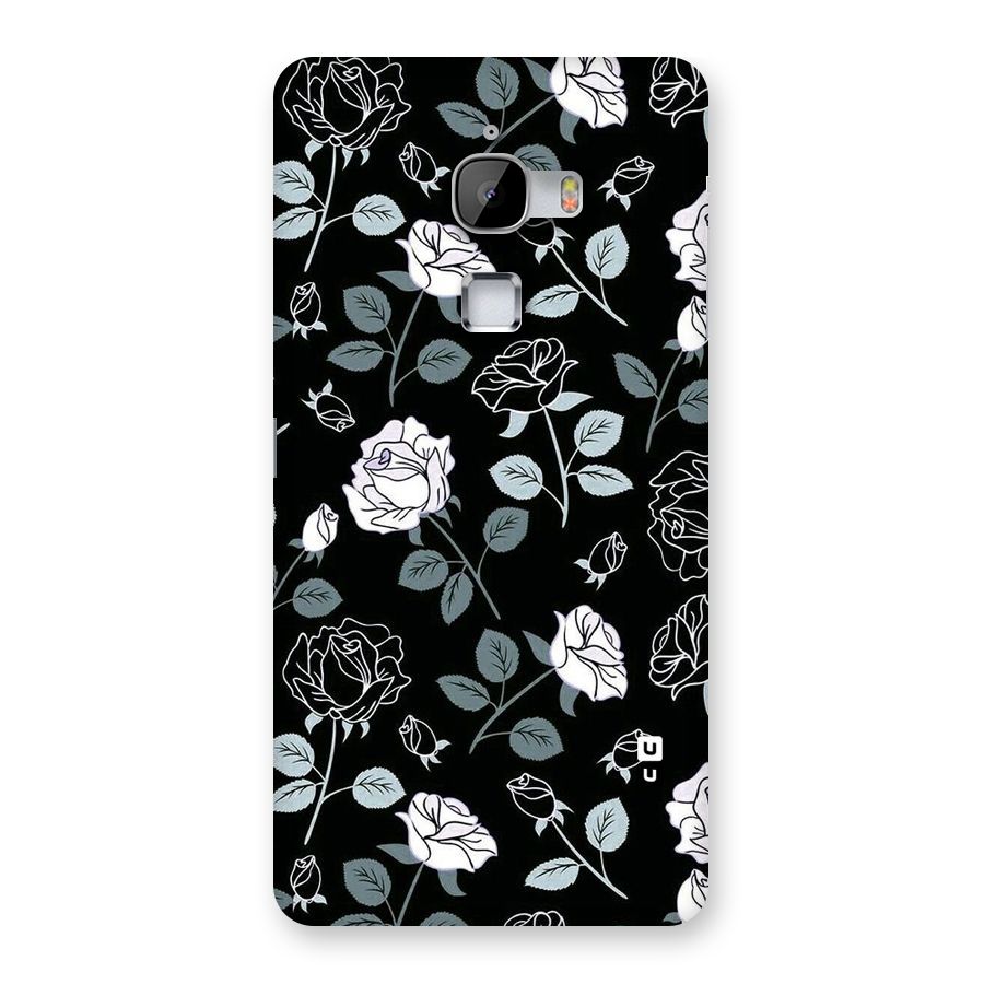 Black Artsy Bloom Back Case for LeTv Le Max