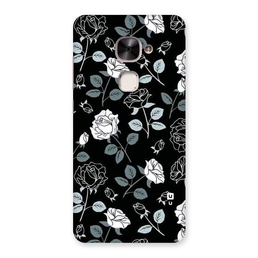 Black Artsy Bloom Back Case for Le 2