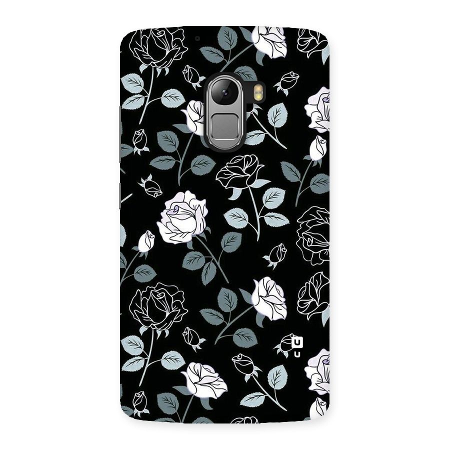 Black Artsy Bloom Back Case for Lenovo K4 Note