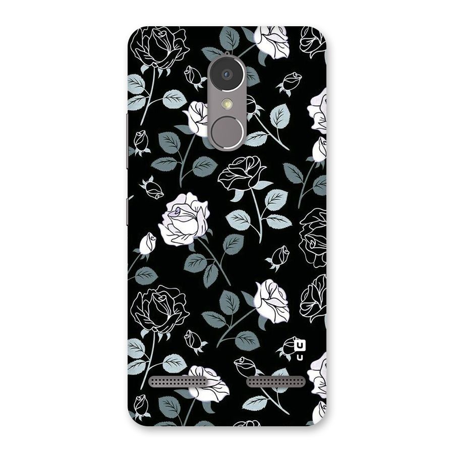 Black Artsy Bloom Back Case for Lenovo K6 Power