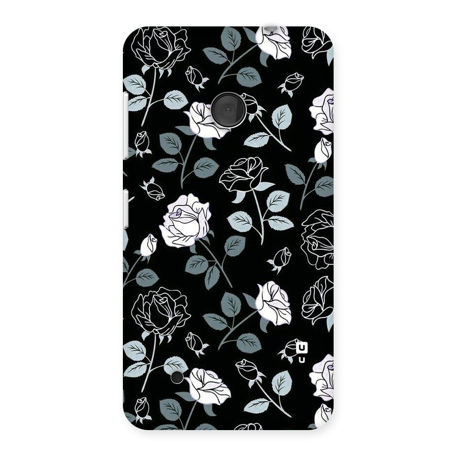 Black Artsy Bloom Back Case for Lumia 530