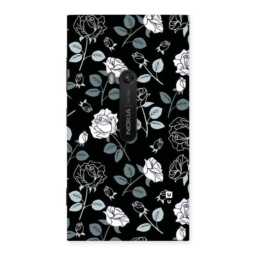 Black Artsy Bloom Back Case for Lumia 920