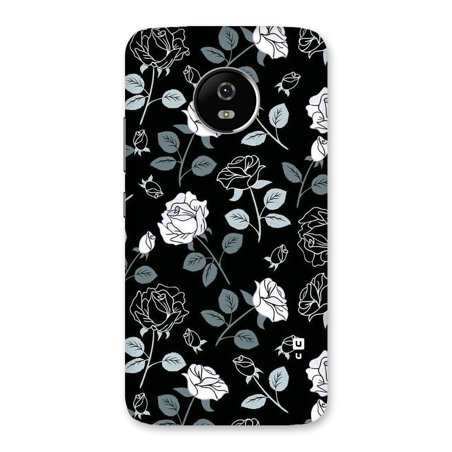 Black Artsy Bloom Back Case for Moto G5
