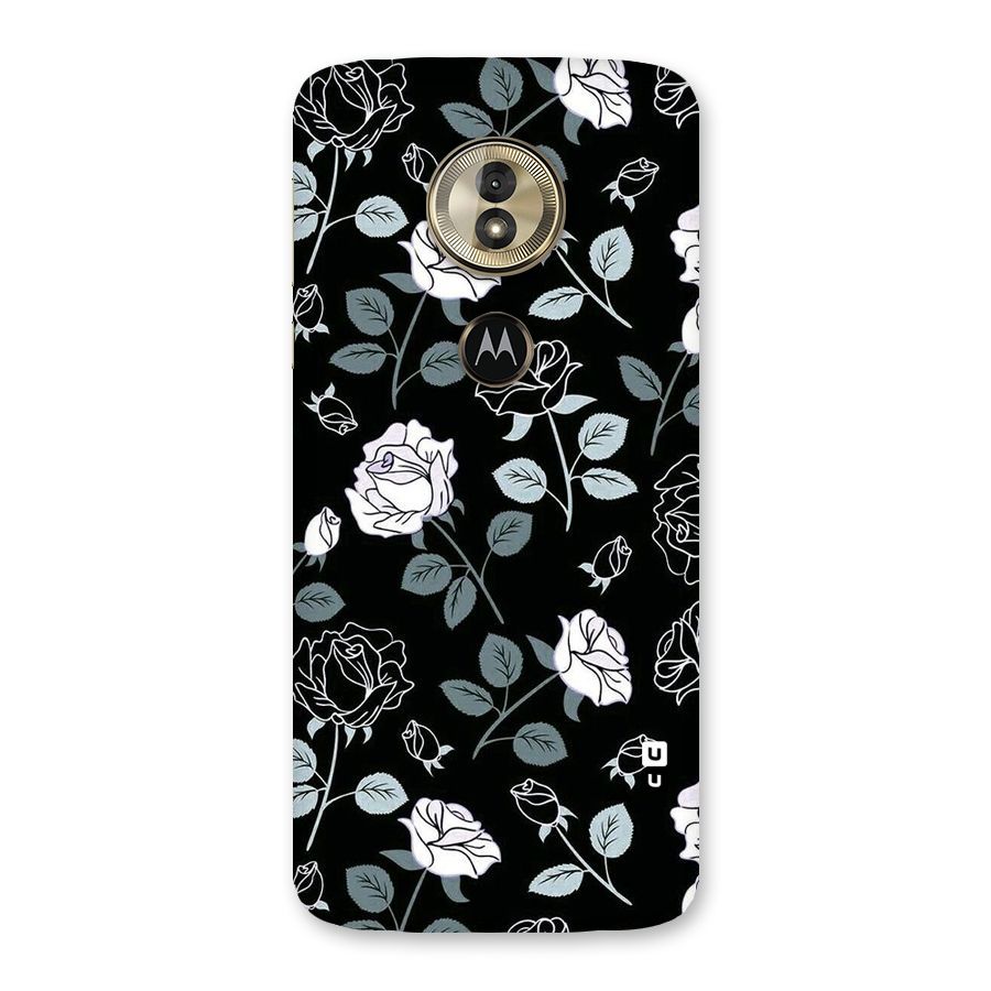 Black Artsy Bloom Back Case for Moto G6 Play