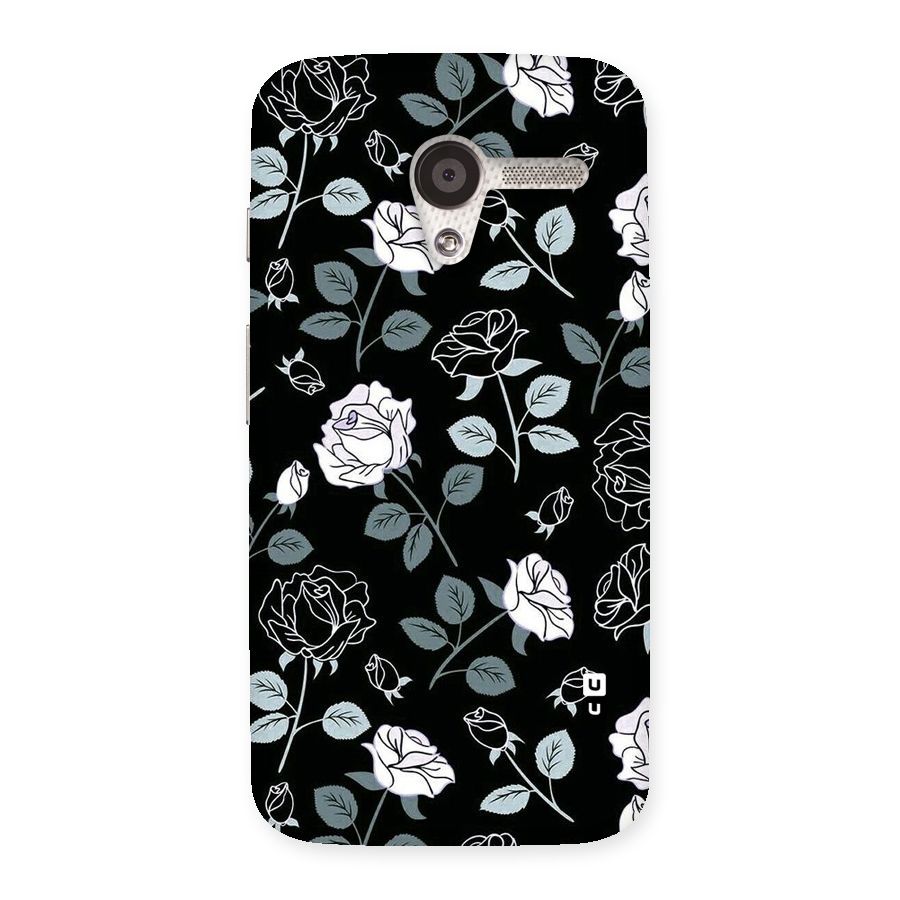 Black Artsy Bloom Back Case for Moto X