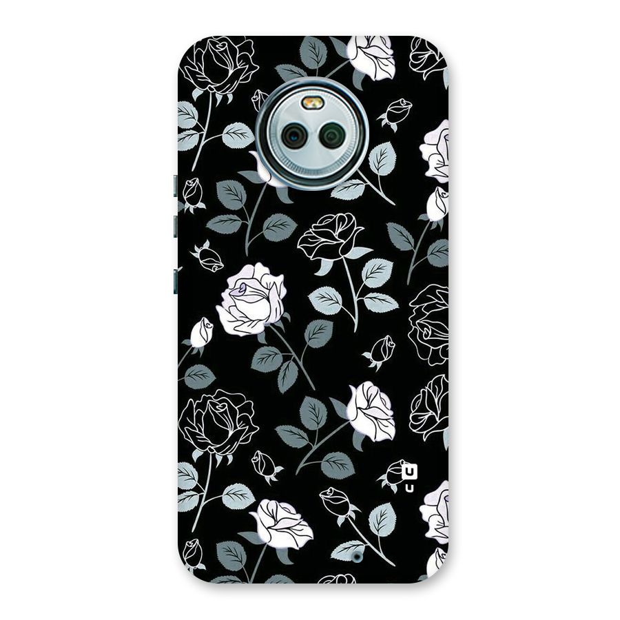 Black Artsy Bloom Back Case for Moto X4