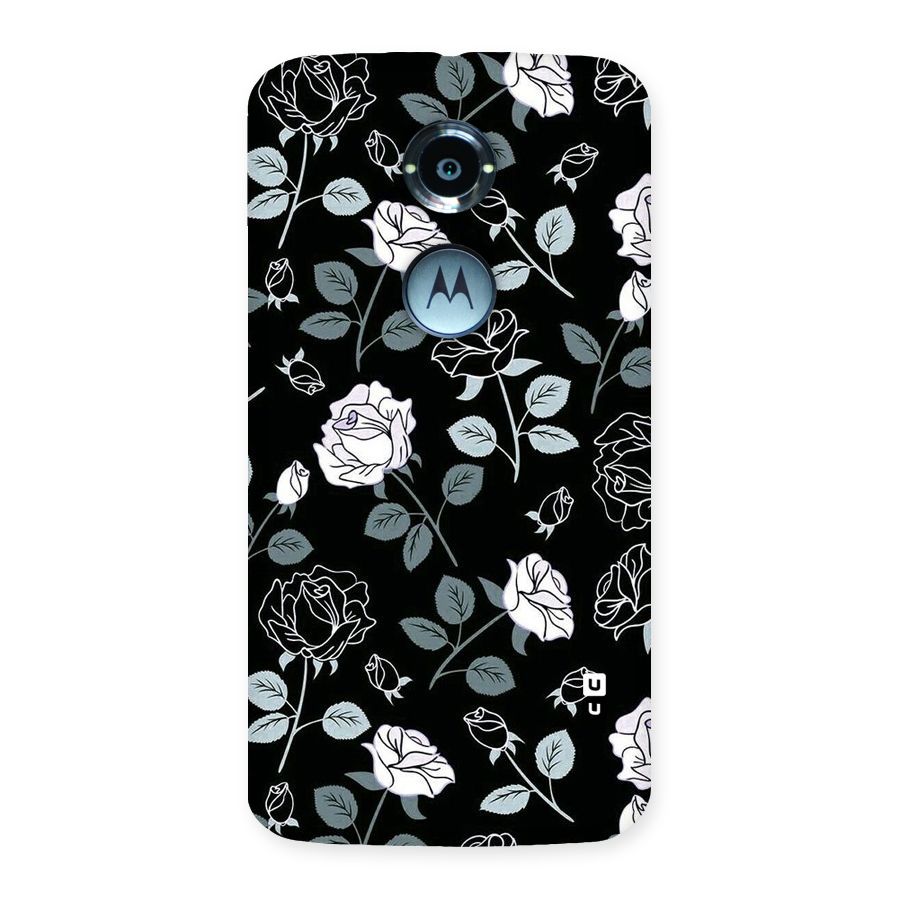 Black Artsy Bloom Back Case for Moto X 2nd Gen