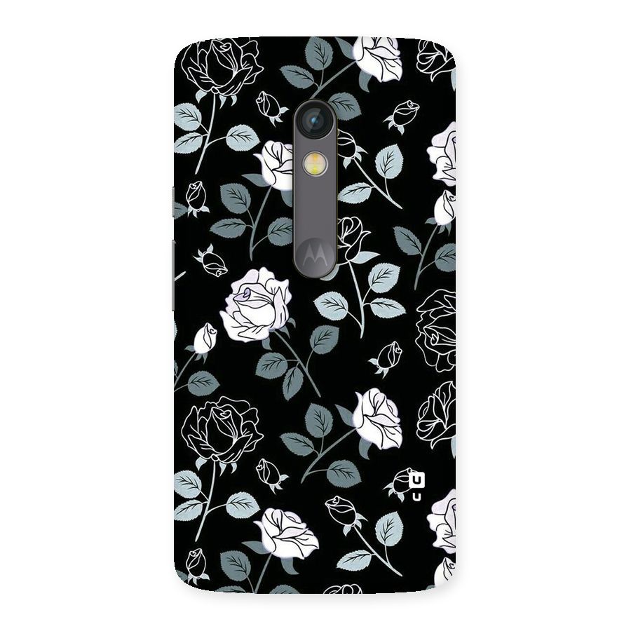 Black Artsy Bloom Back Case for Moto X Play