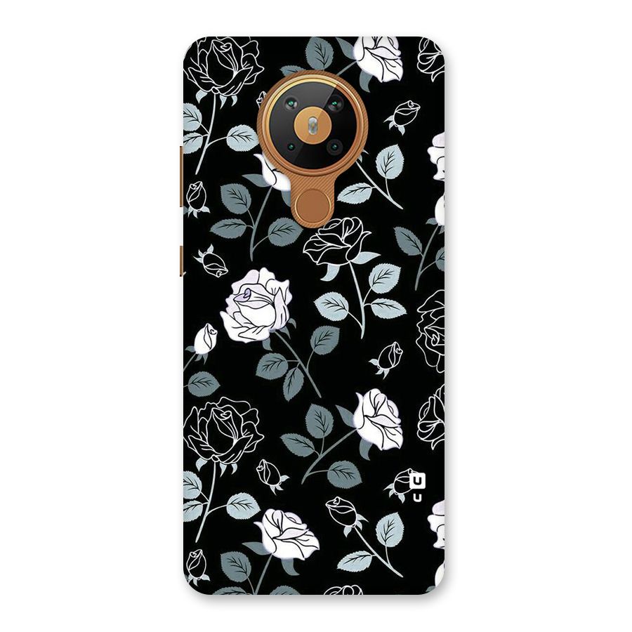 Black Artsy Bloom Back Case for Nokia 5.3