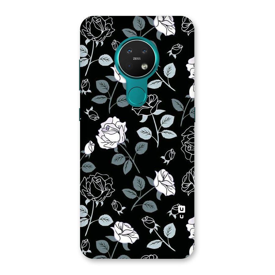 Black Artsy Bloom Back Case for Nokia 7.2