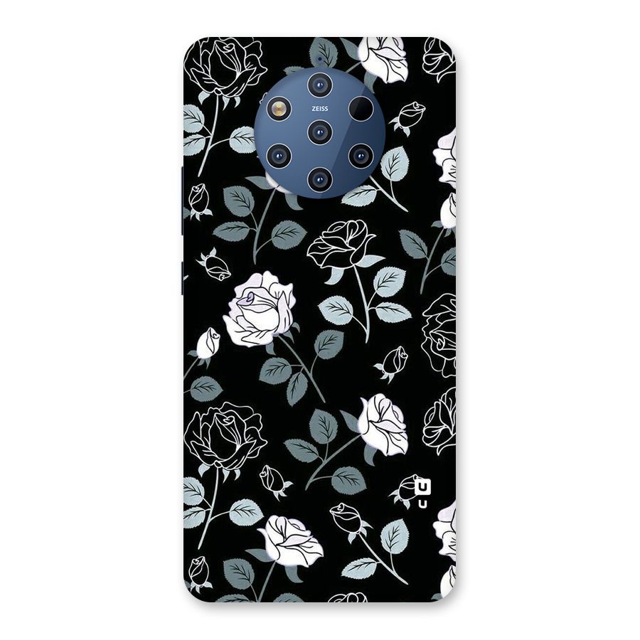 Black Artsy Bloom Back Case for Nokia 9 PureView