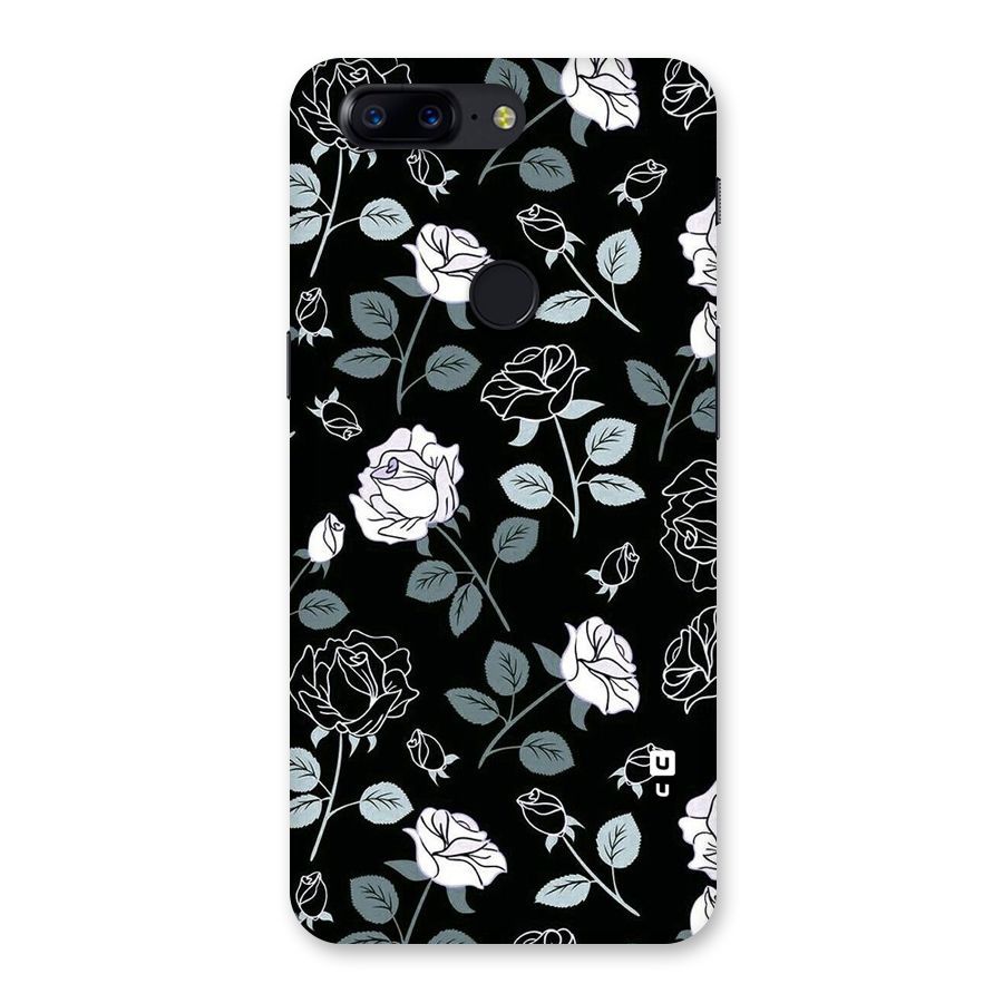 Black Artsy Bloom Back Case for OnePlus 5T