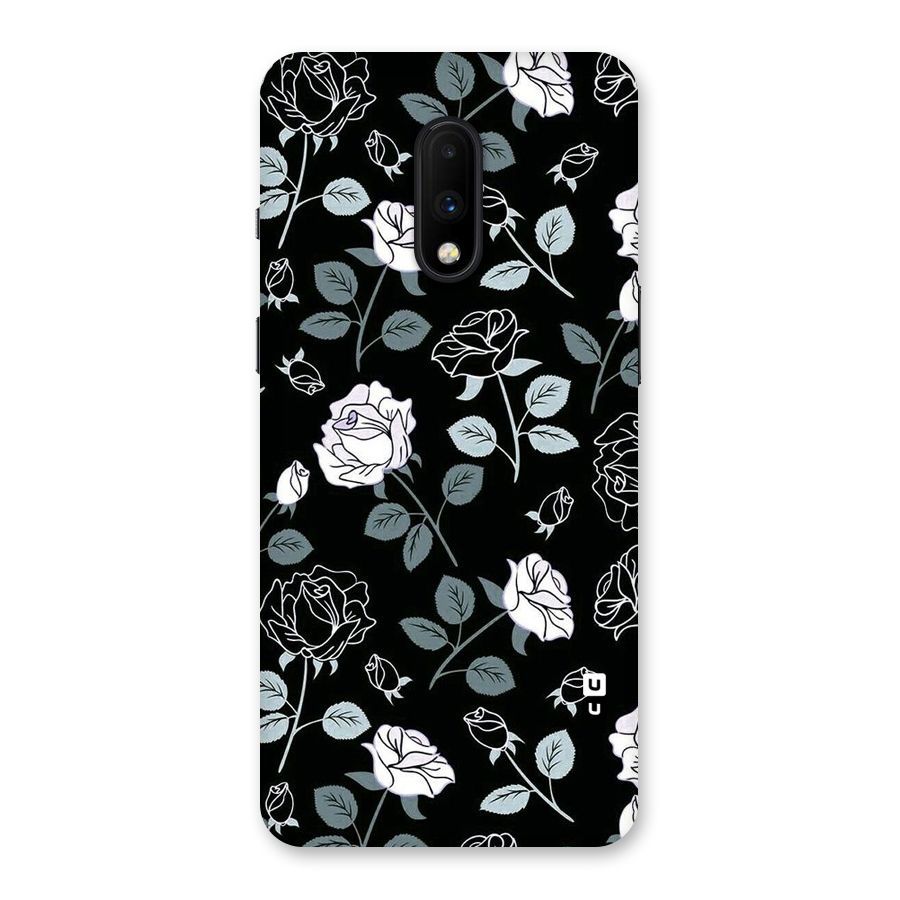 Black Artsy Bloom Back Case for OnePlus 7