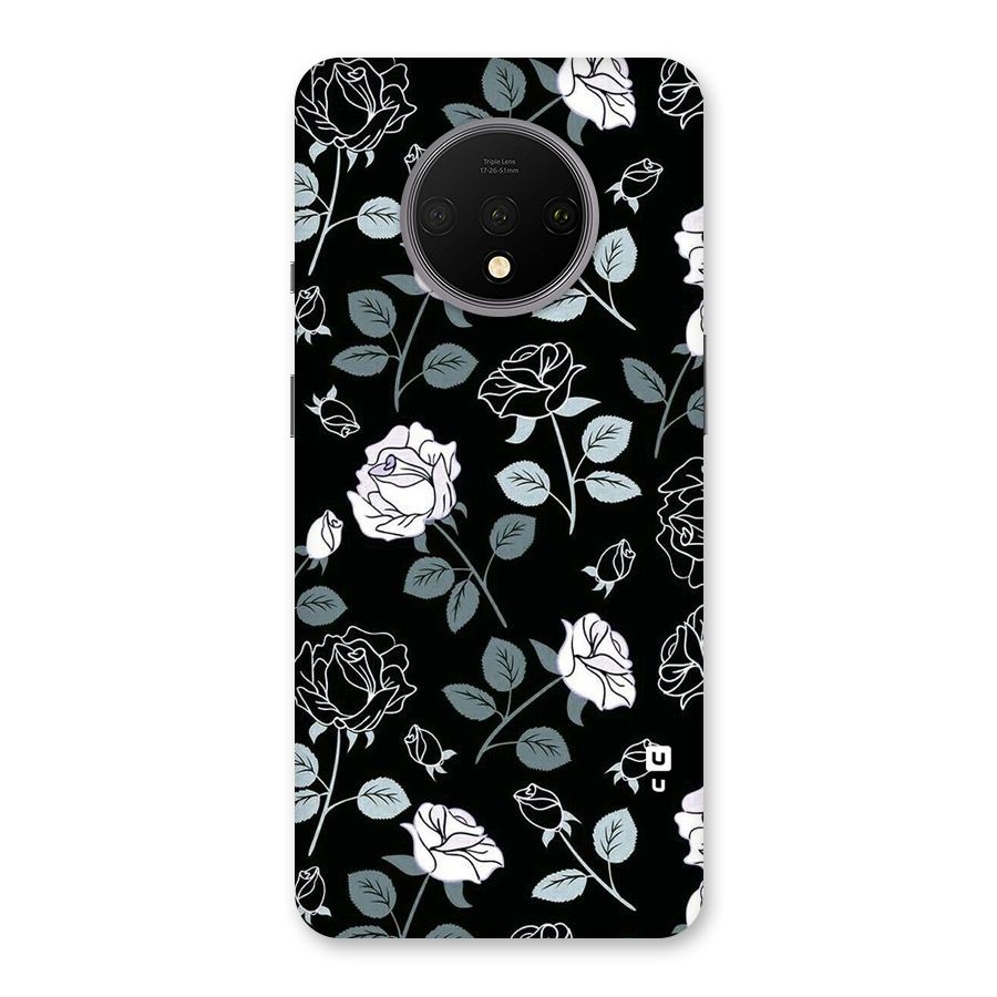 Black Artsy Bloom Back Case for OnePlus 7T