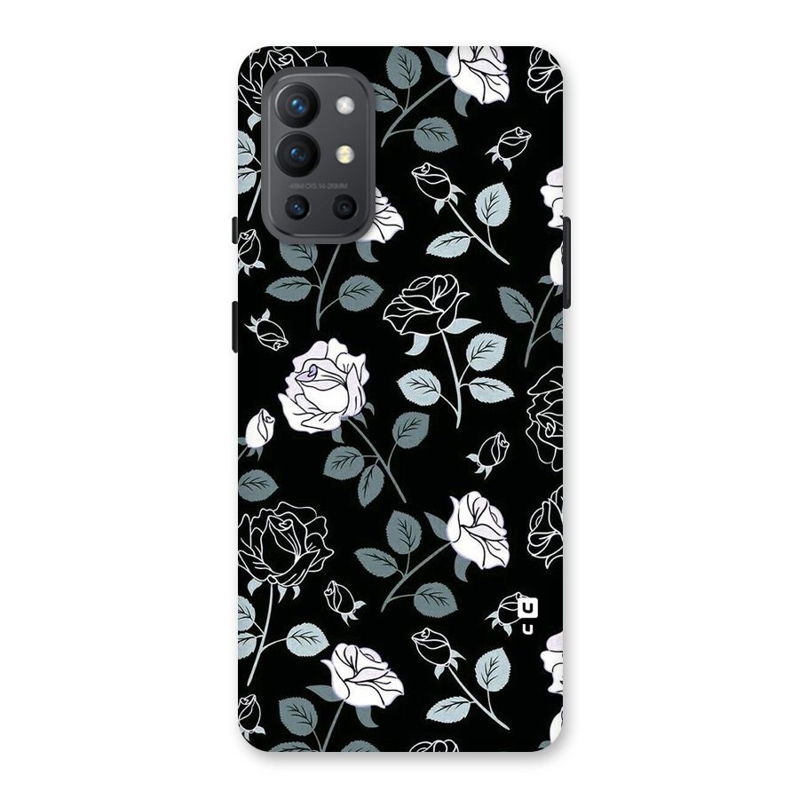 Black Artsy Bloom Back Case for OnePlus 9R