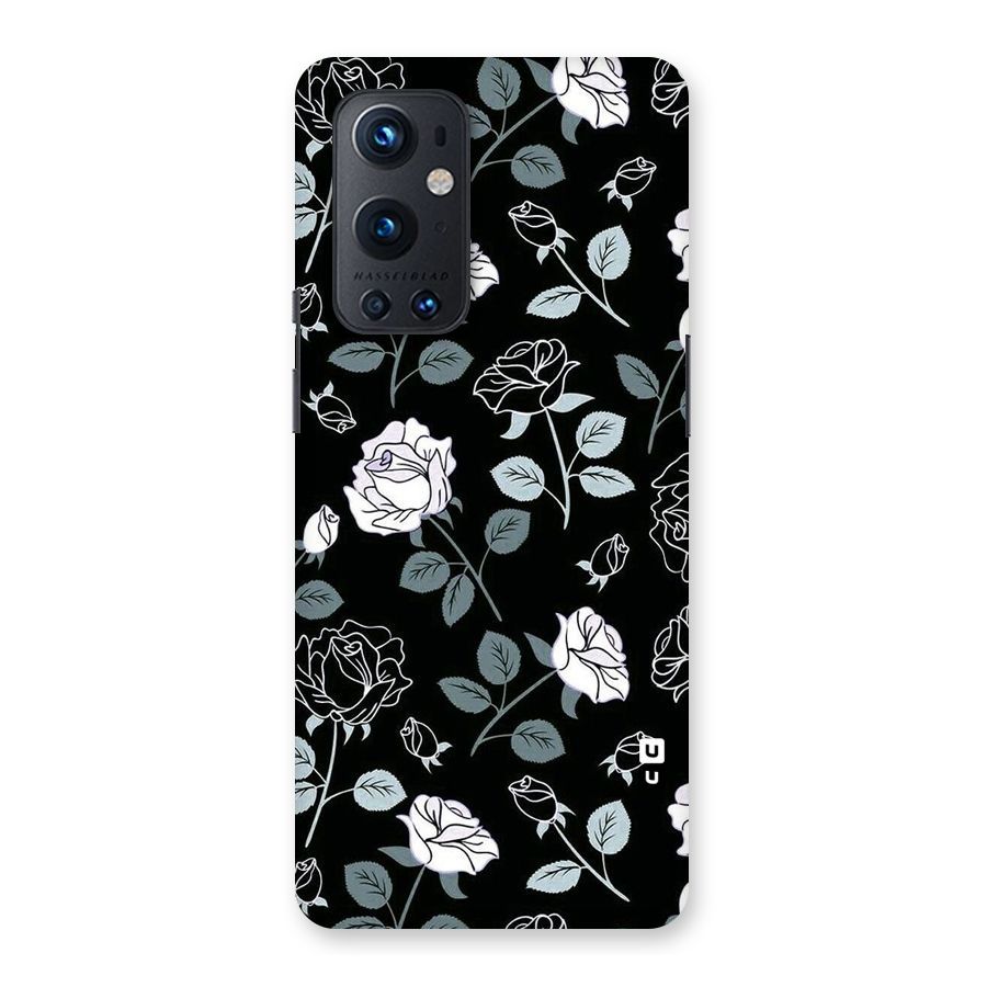 Black Artsy Bloom Back Case for OnePlus 9 Pro