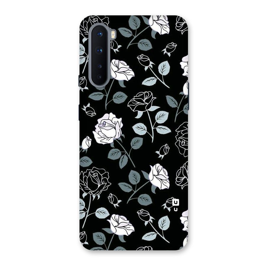 Black Artsy Bloom Back Case for OnePlus Nord