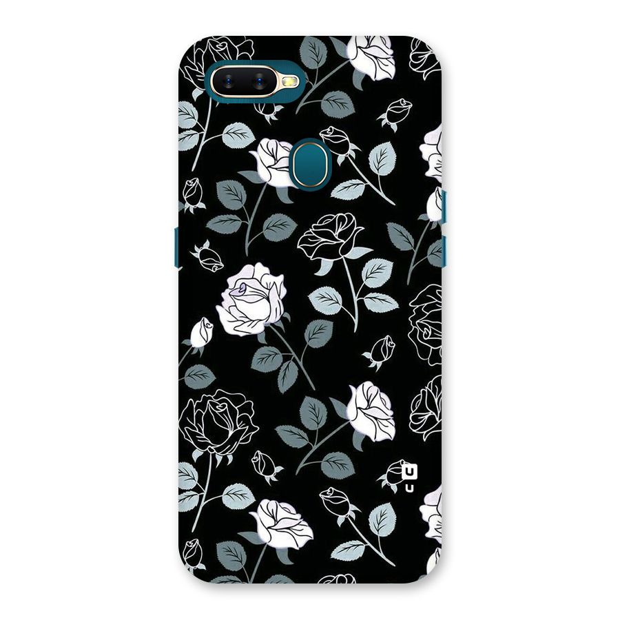 Black Artsy Bloom Back Case for Oppo A11k