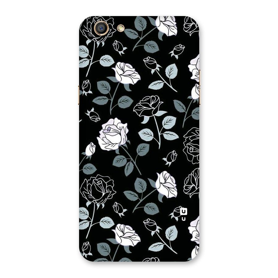 Black Artsy Bloom Back Case for Oppo F3