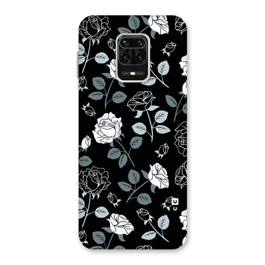 Black Artsy Bloom Back Case for Poco M2 Pro