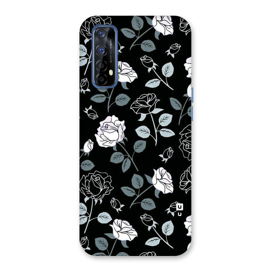 Black Artsy Bloom Back Case for Realme 7