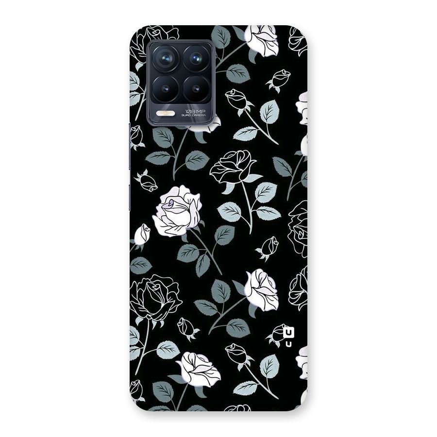Black Artsy Bloom Back Case for Realme 8 Pro