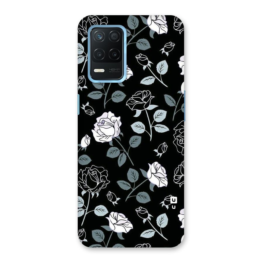 Black Artsy Bloom Back Case for Realme 8s 5G