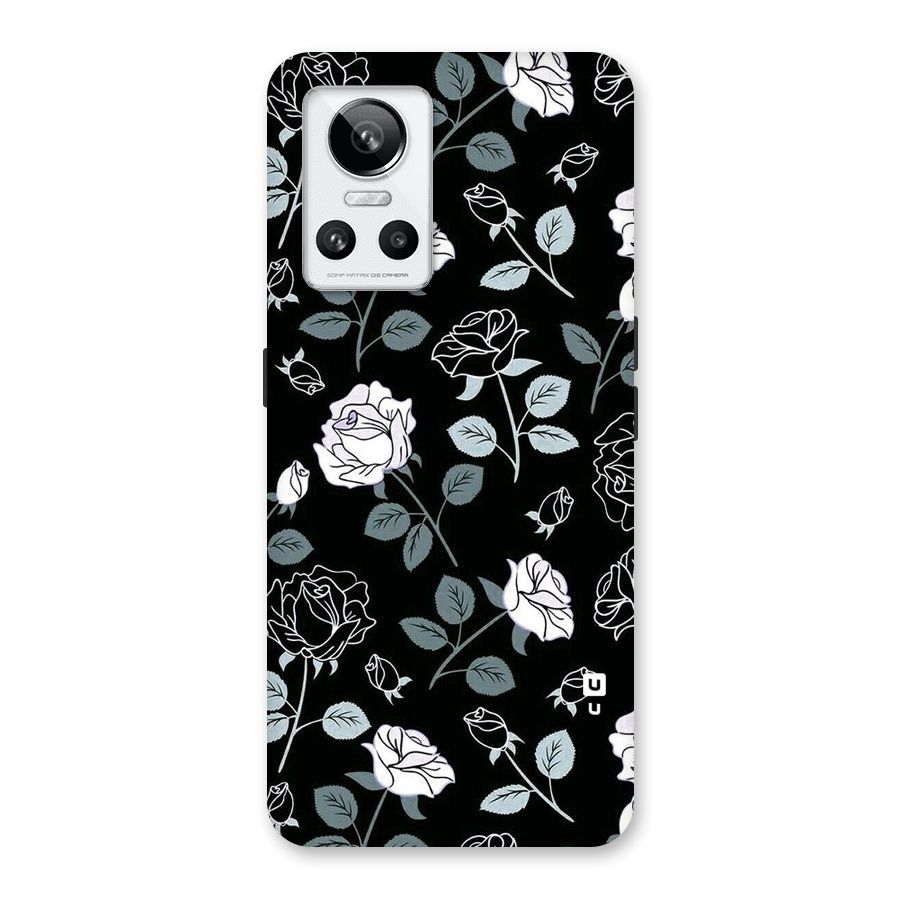 Black Artsy Bloom Back Case for Realme GT Neo 3