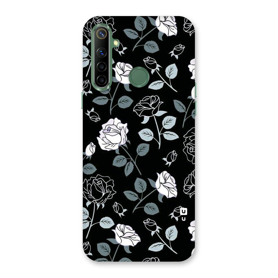 Black Artsy Bloom Back Case for Realme Narzo 10