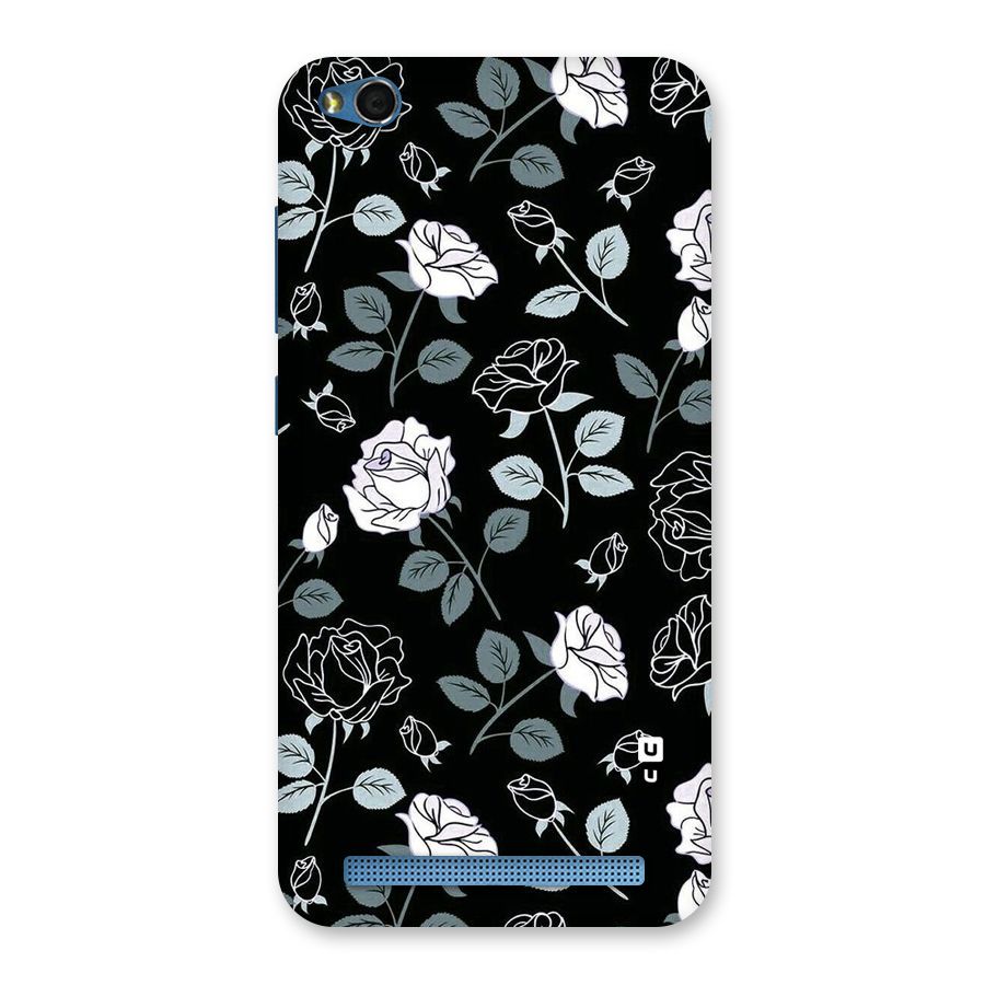 Black Artsy Bloom Back Case for Redmi 5A