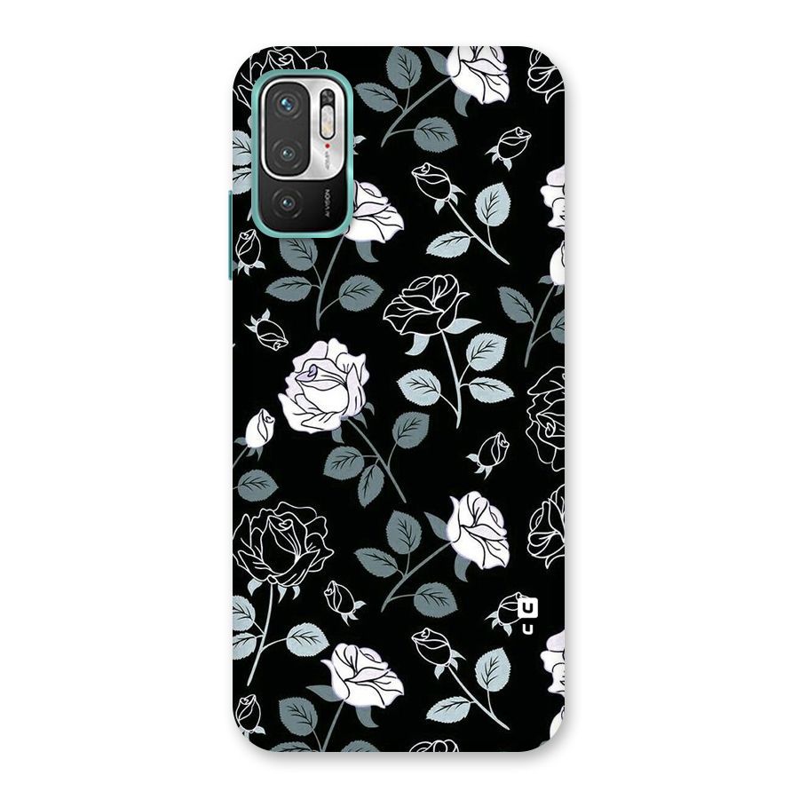 Black Artsy Bloom Back Case for Redmi Note 10T 5G