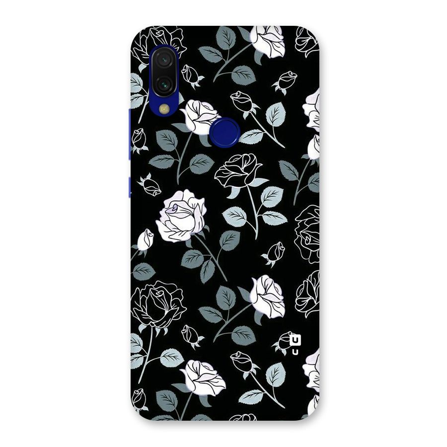 Black Artsy Bloom Back Case for Redmi Y3