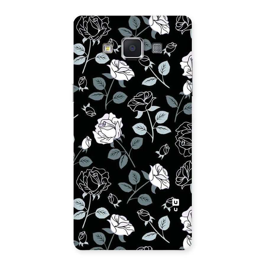 Black Artsy Bloom Back Case for Samsung Galaxy A5