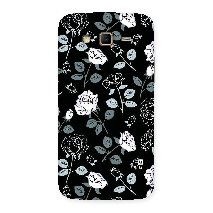 Black Artsy Bloom Back Case for Samsung Galaxy Grand 2