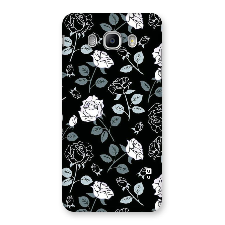 Black Artsy Bloom Back Case for Samsung Galaxy J5 2016