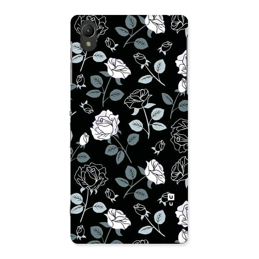 Black Artsy Bloom Back Case for Sony Xperia Z2