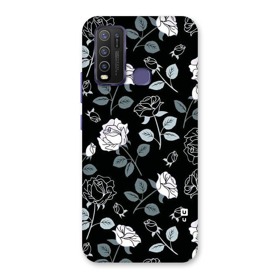 Black Artsy Bloom Back Case for Vivo Y50