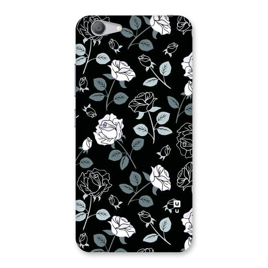 Black Artsy Bloom Back Case for Vivo Y53
