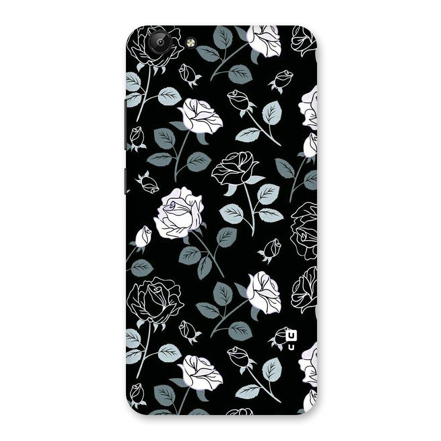Black Artsy Bloom Back Case for Vivo Y69