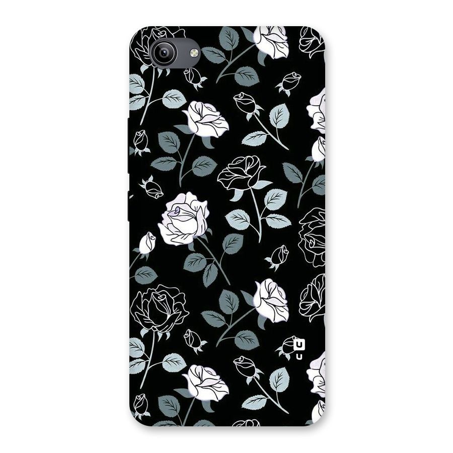 Black Artsy Bloom Back Case for Vivo Y81i