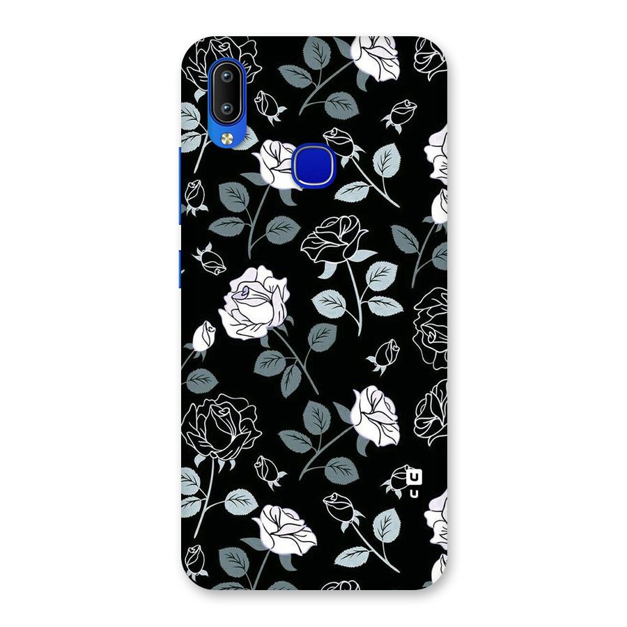 Black Artsy Bloom Back Case for Vivo Y91