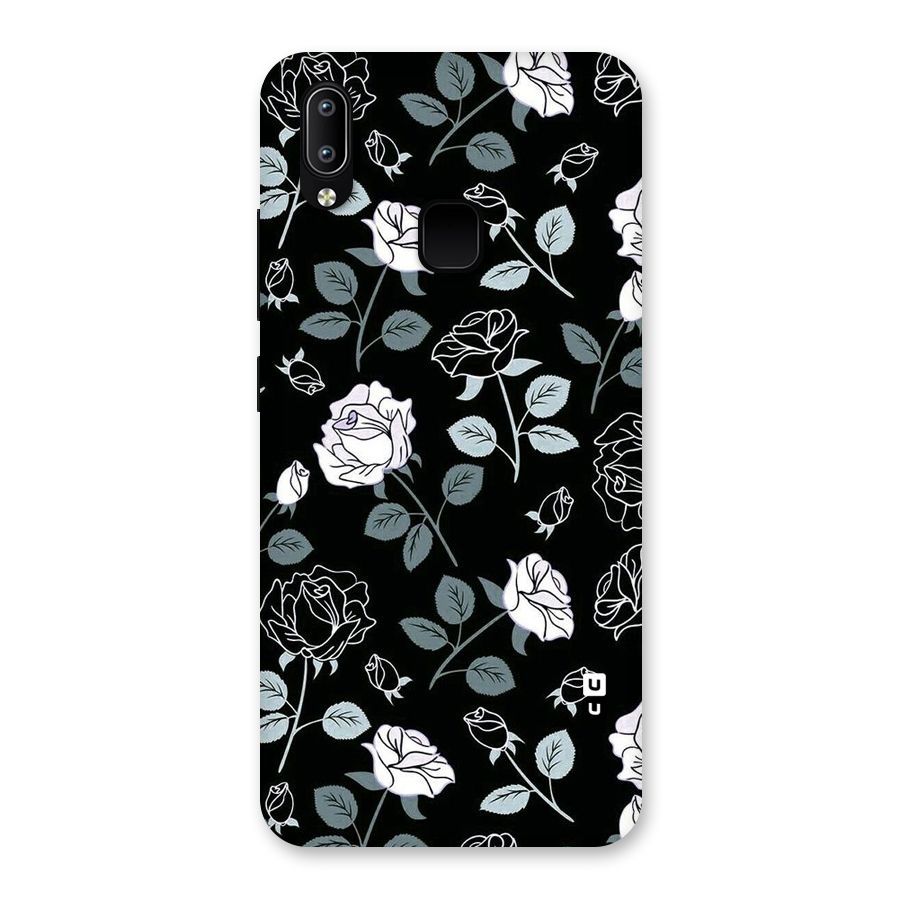 Black Artsy Bloom Back Case for Vivo Y93