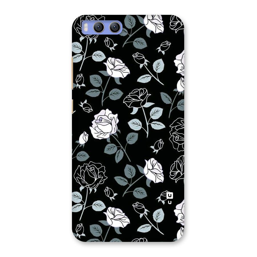 Black Artsy Bloom Back Case for Xiaomi Mi 6